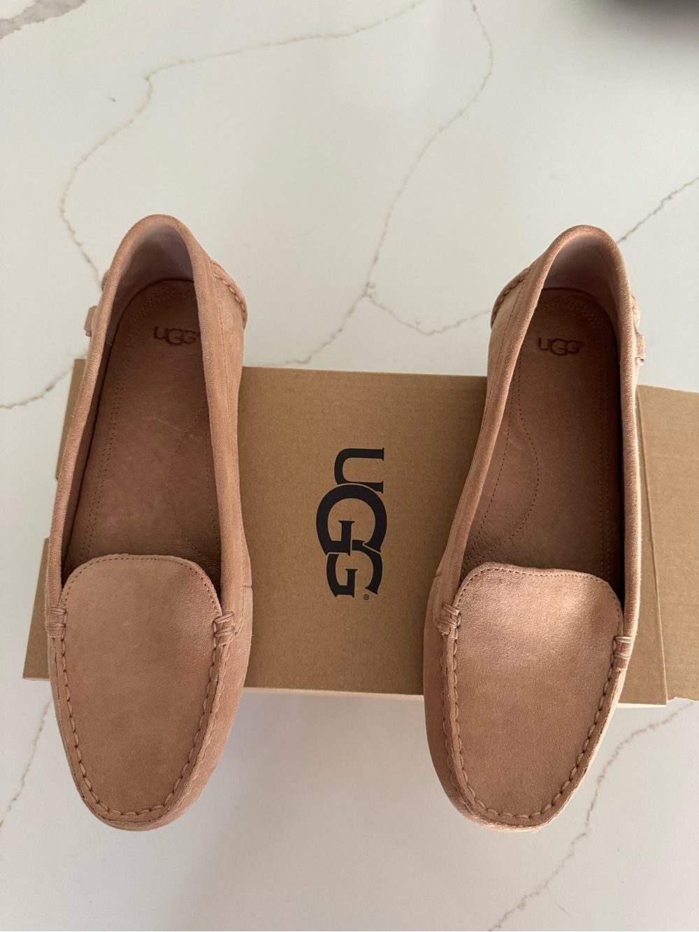 UGG Women's Blush Suede Moccasin Loafers